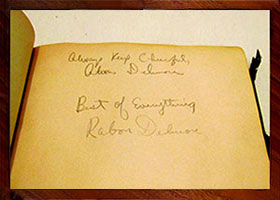 Delmore Brothers' autograph