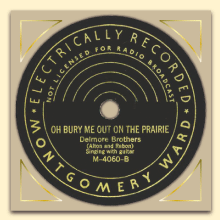 Delmore Brothers Montgomery Ward label