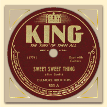 Delmore Brothers King label