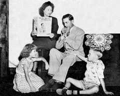 Wayne Raney et sa famille