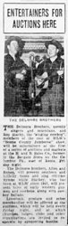 Advertisement Delmore Brothers for auctions