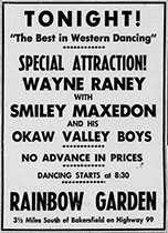 Wayne Raney advertisement tonight