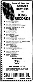 Ad Delmore Bros. Star Furniture