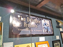 Delmore Brothers Bluegrass Museum display