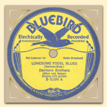 Delmore Brothers Bluebird label