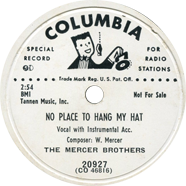Mercer Brothers Columbia 20927