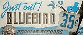 Bluebird weekly new release announcement sheet