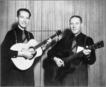 Delmore Brothers on stage