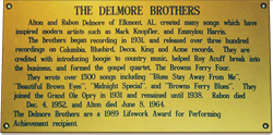 Delmore Brothers' award wall plate
