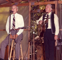 Wayne Raney & Lonnie Glosson on stage