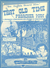Sheet music That Old Time Preacher Man Delmore Brothers