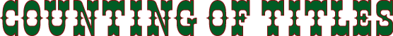 Delmore Brothers' counting of titles